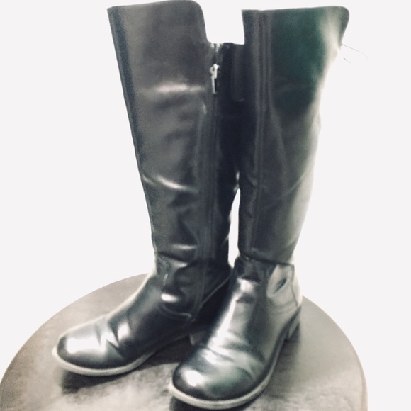 Arizona Jean Company Shoes Black Knee High Riding Boots Size 6m